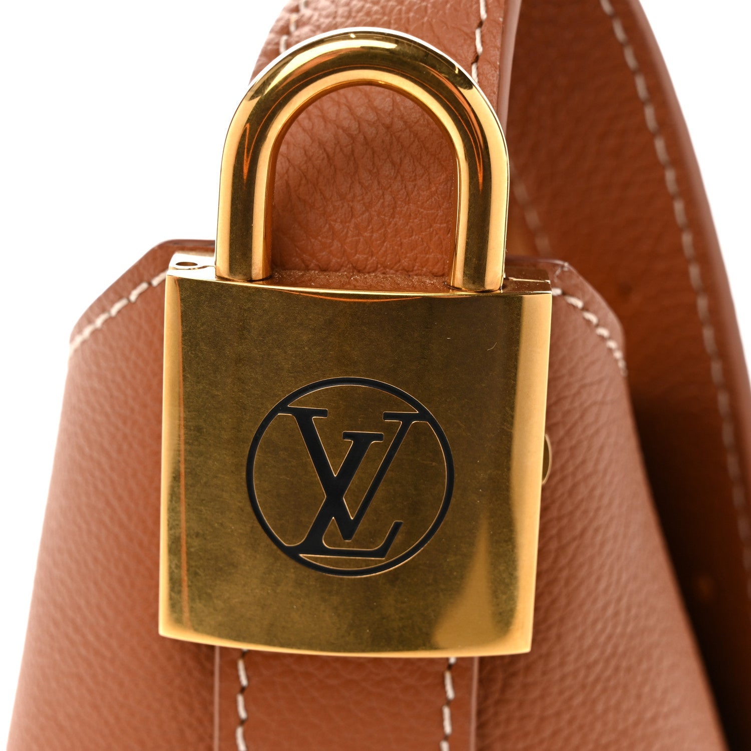 Louis Vuitton Grained Calfskin Low Key Hobo PM Cognac