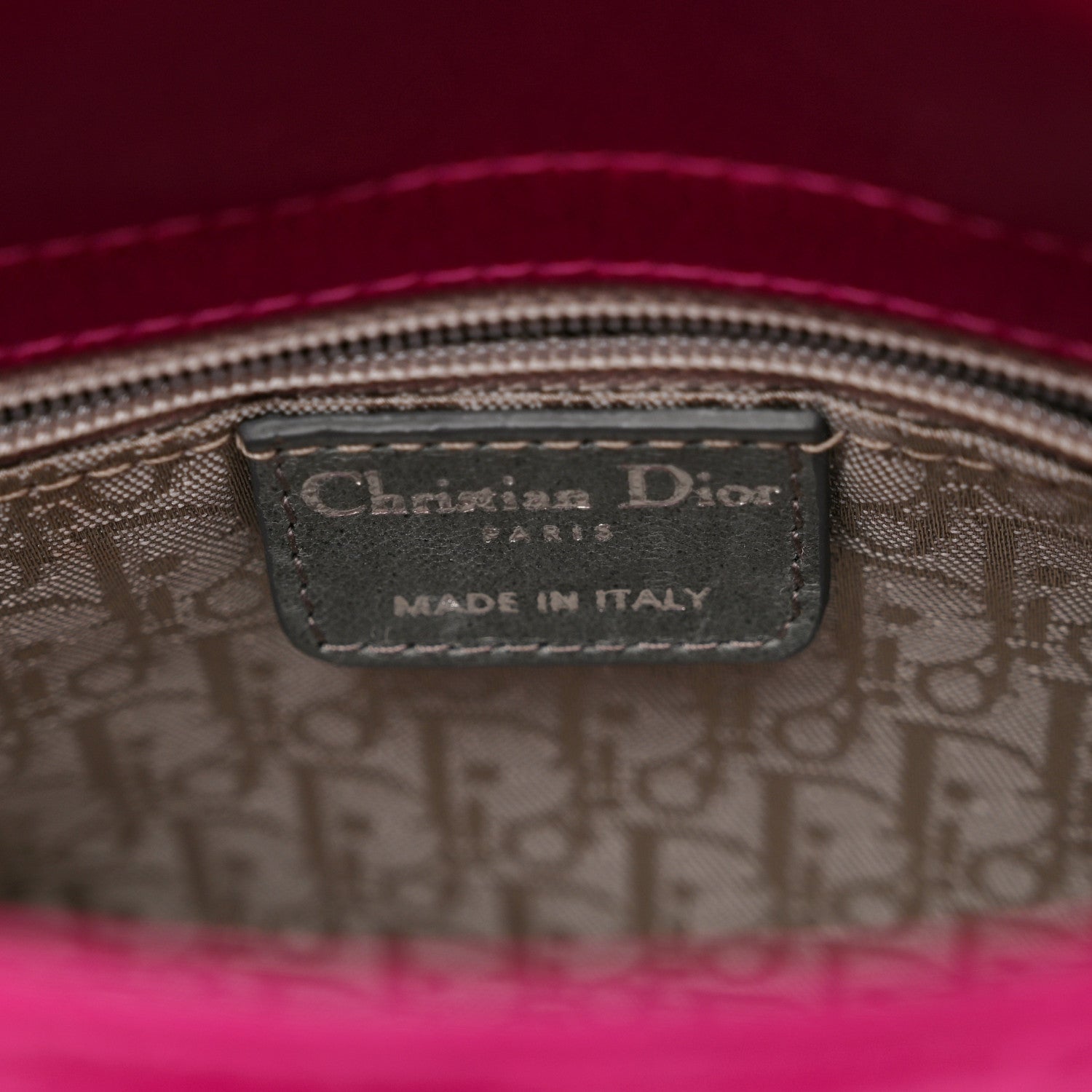 Christian Dior Satin Cannage Mini Lady Dior Pink