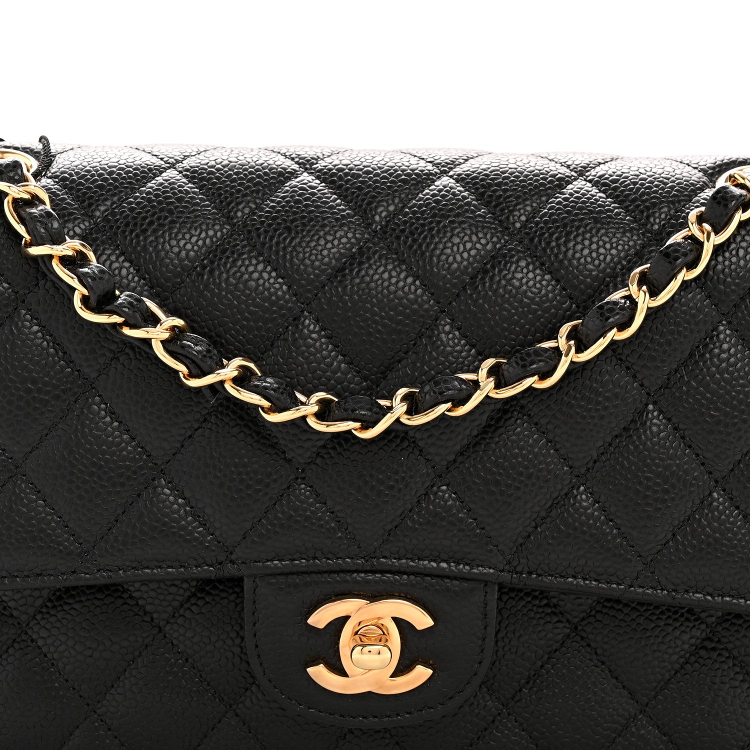 Chanel Caviar Quilted Medium Double Flap Black