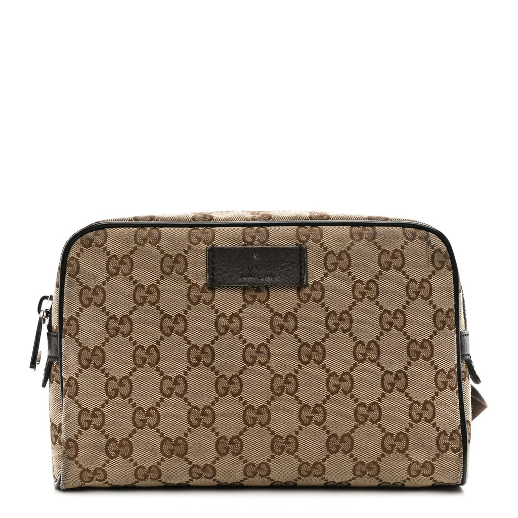 Gucci Monogram Belt Bag Dark Brown