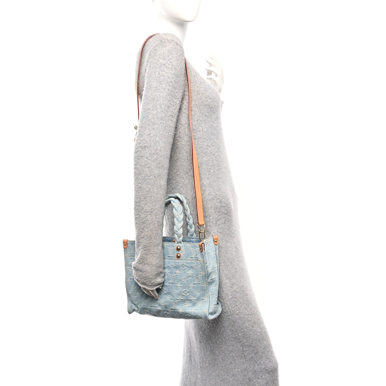 Louis Vuitton Monogram Washed Denim Let Go PM Sky Blue