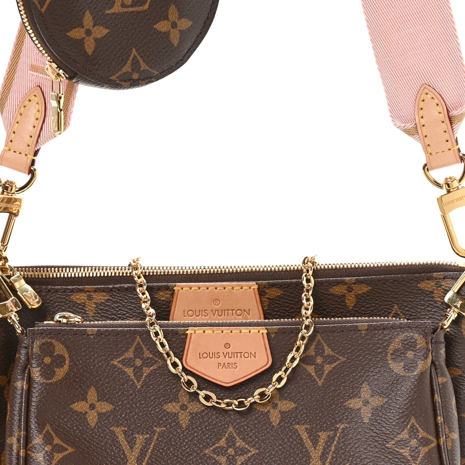 Louis Vuitton Monogram Multi Pochette Accessories Rose Clair