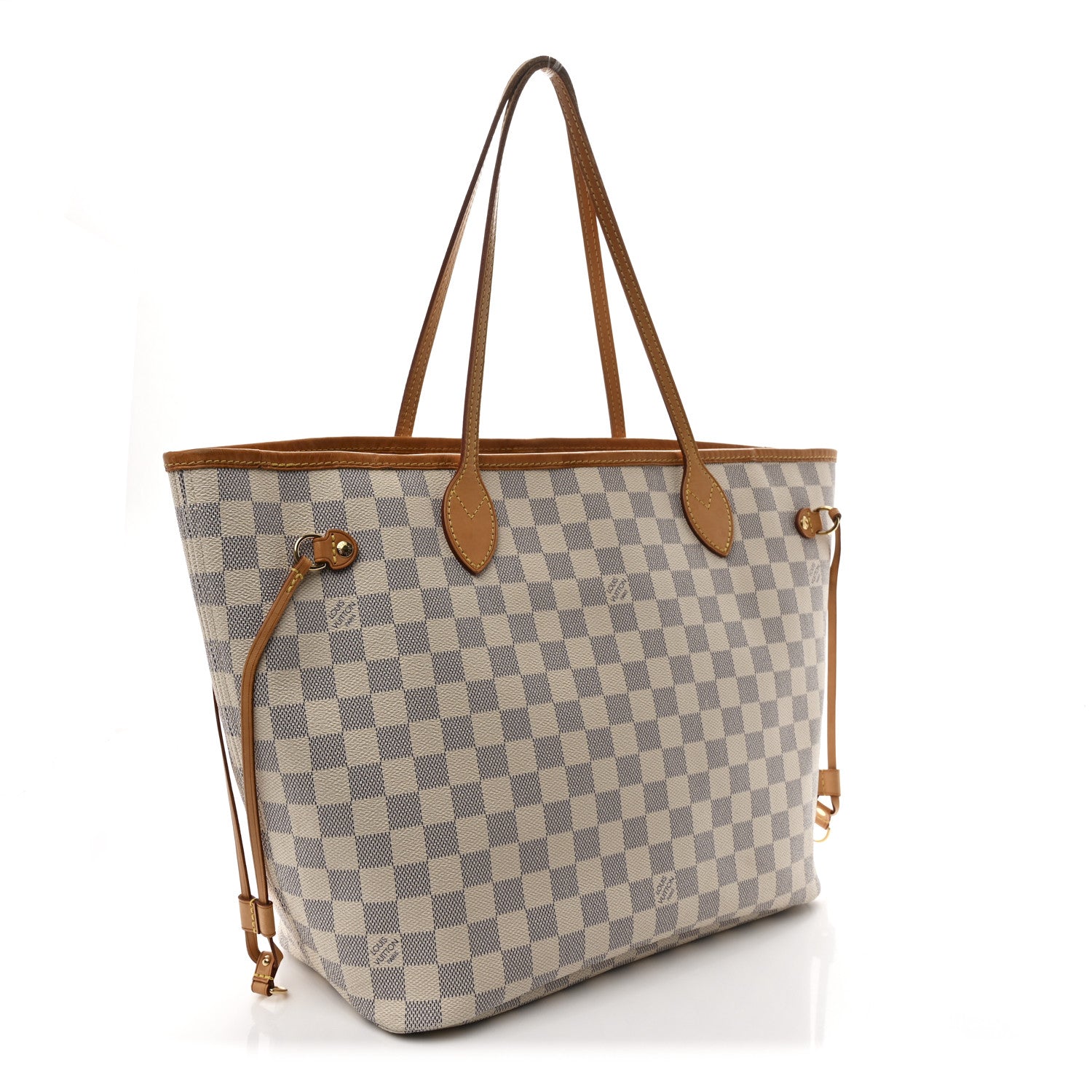 Louis Vuitton Damier Azur Neo Neverfull MM Rose Ballerine