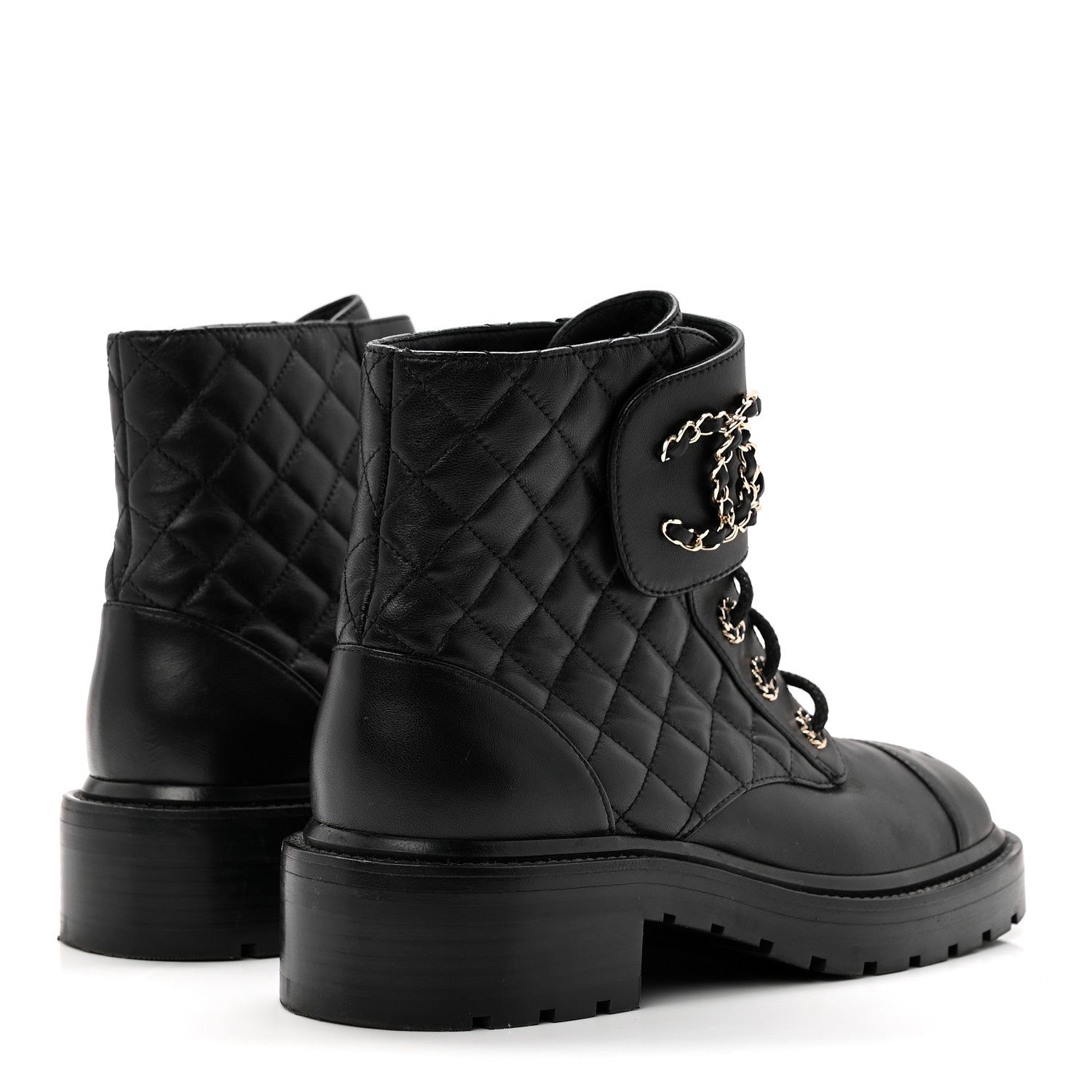 Calfskin Cap Toe CC Riding Boots 39 Black