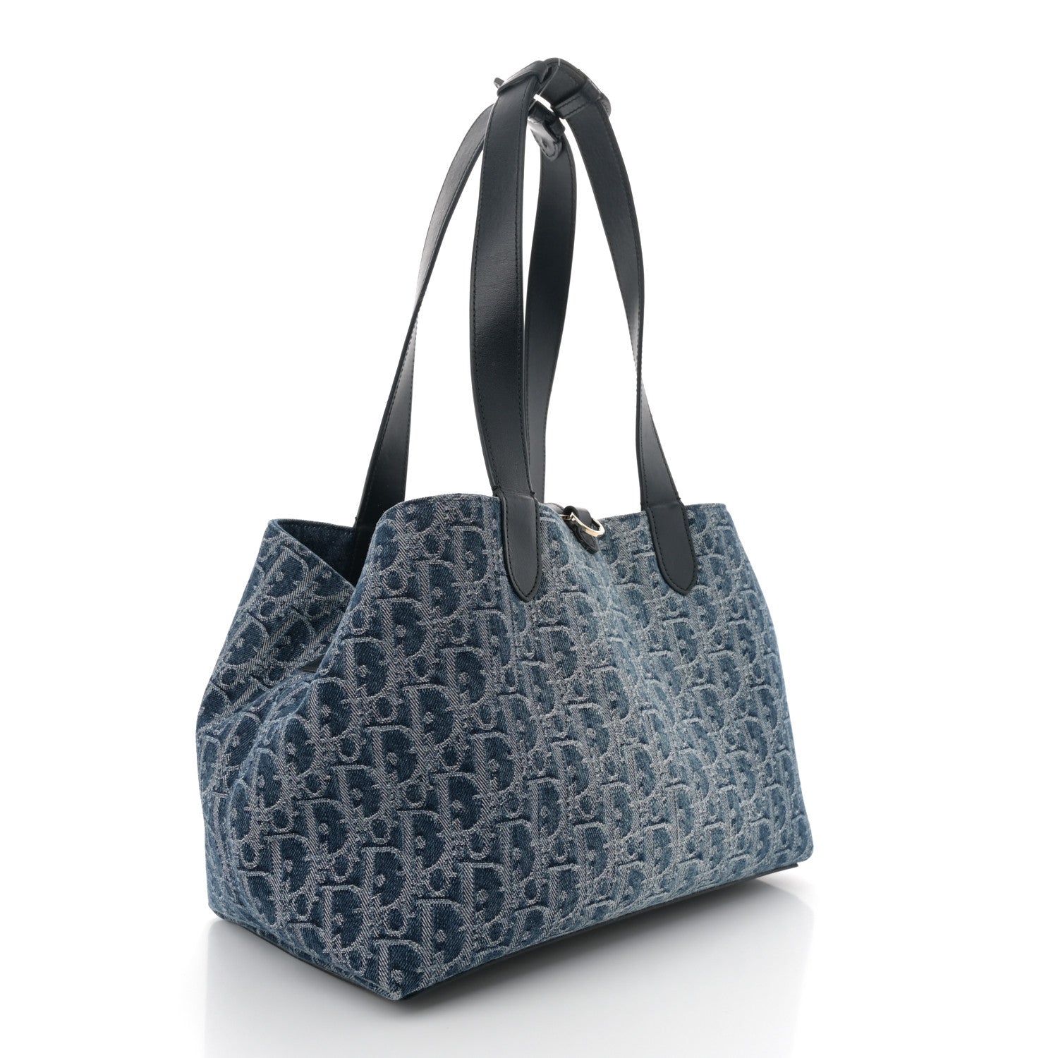 Christian Dior Denim Jacquard Oblique Medium Toujours Blue