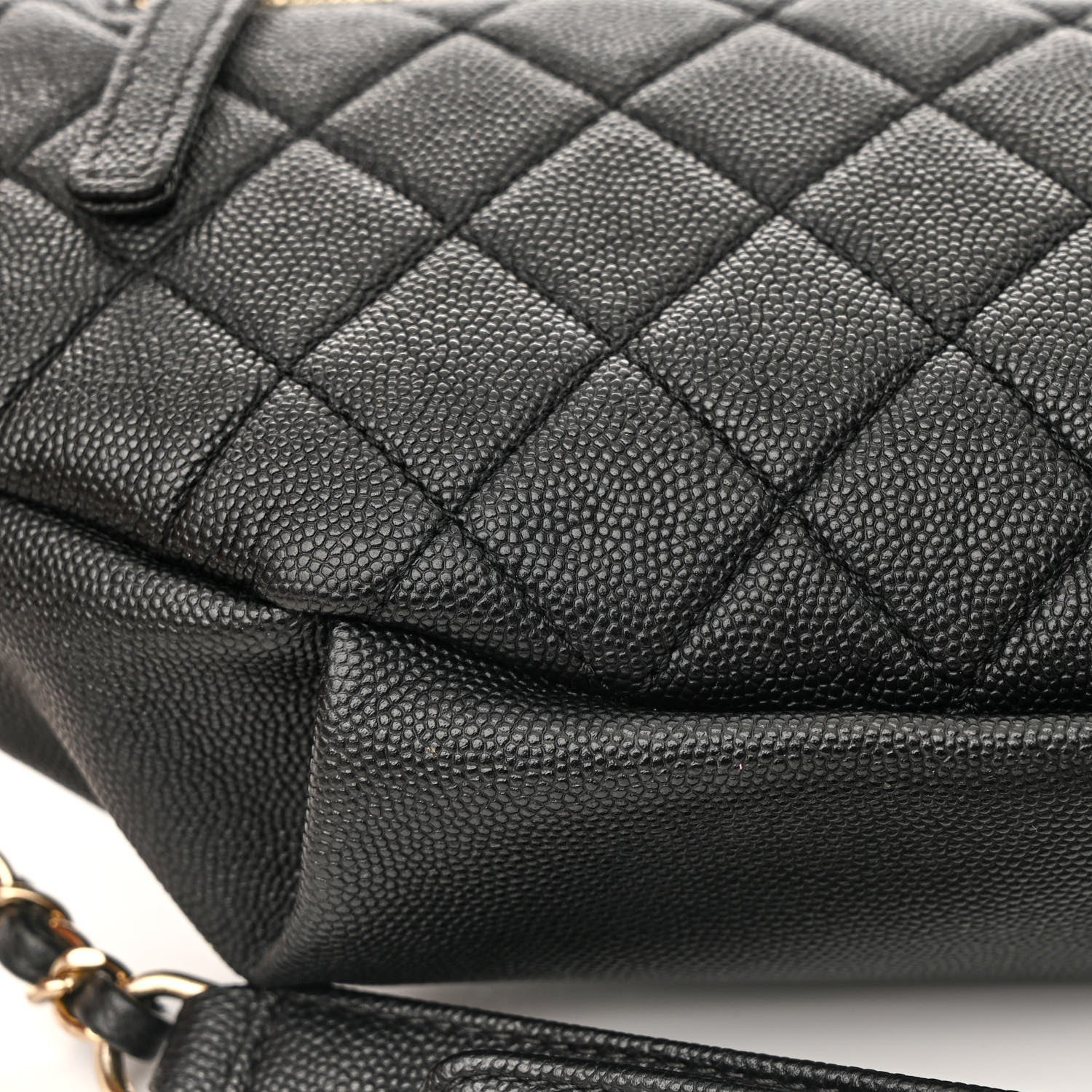 Chanel Caviar Quilted Filigree Waist Bag Black