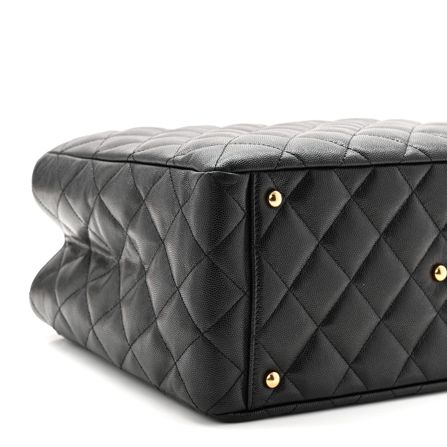 Chanel Caviar Quilted Small Shopping Tote Black