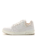 Louis Vuitton Calfskin Mens LV Trainer Sneakers 9.5 White