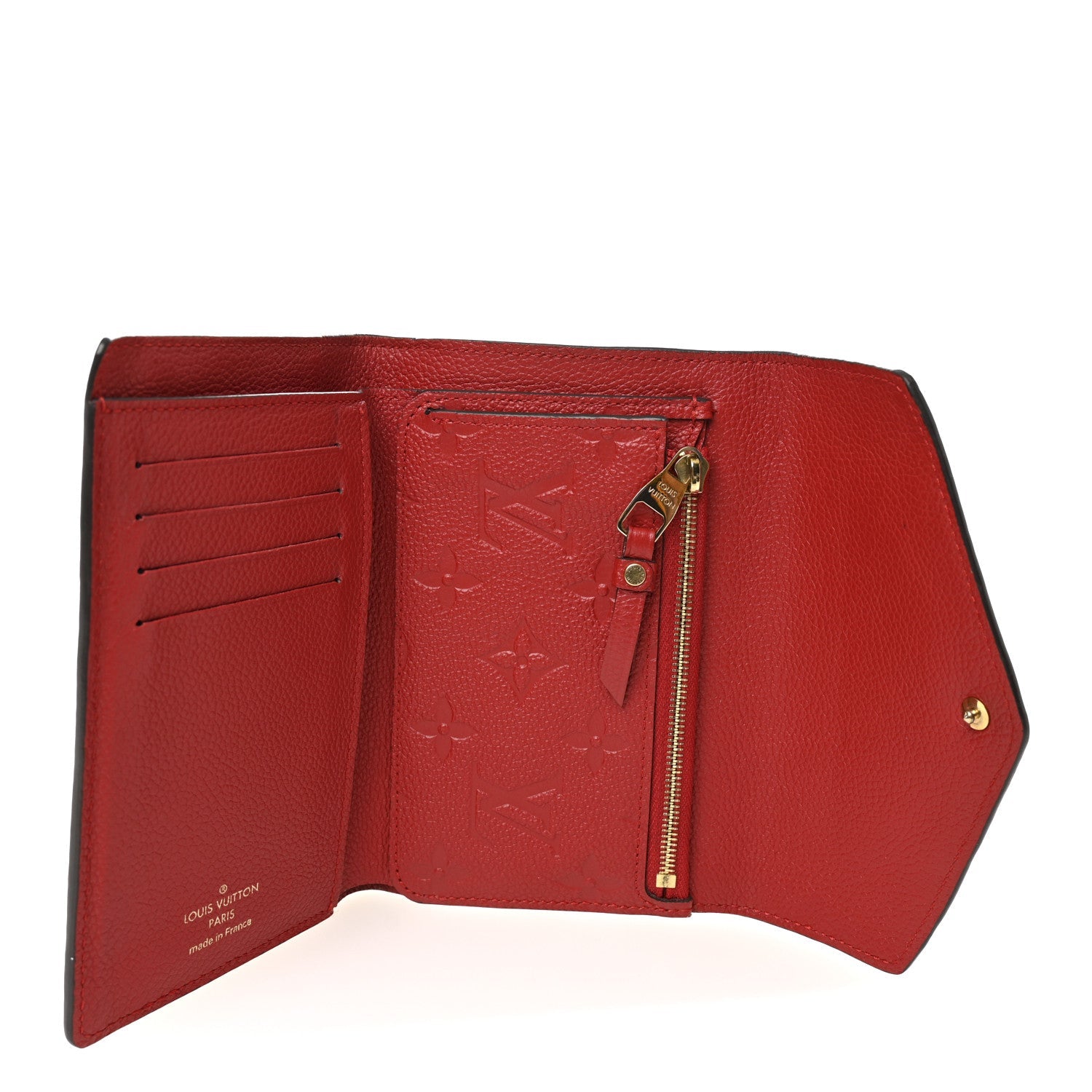 Louis Vuitton Empreinte Compact Curieuse Wallet Cherry