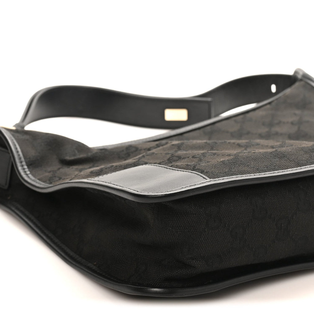 Gucci Monogram Shoulder Bag  Black