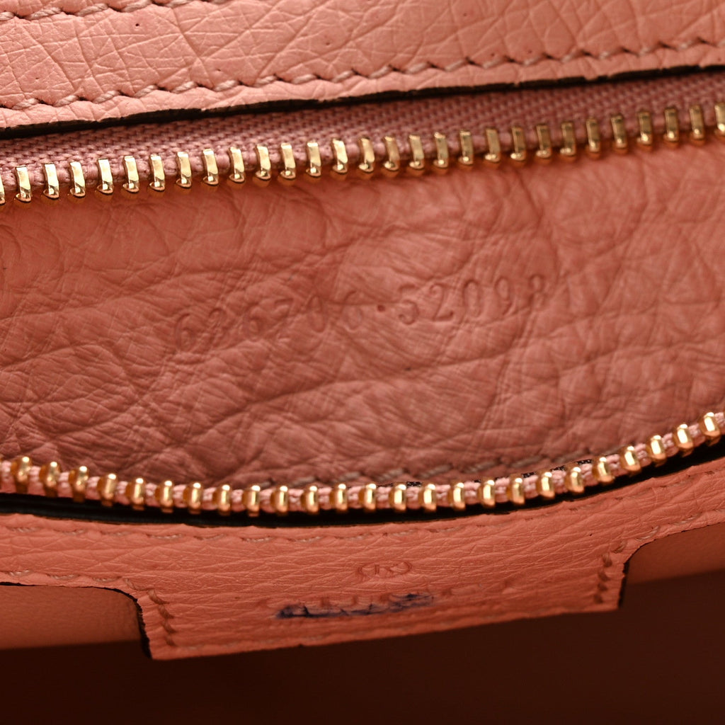 Gucci Snakeskin Ostrich Calfskin Small Jackie 1961 Hobo Pink Multicolor