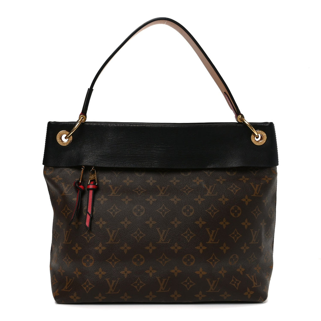 Louis Vuitton Monogram Tuileries Hobo Black