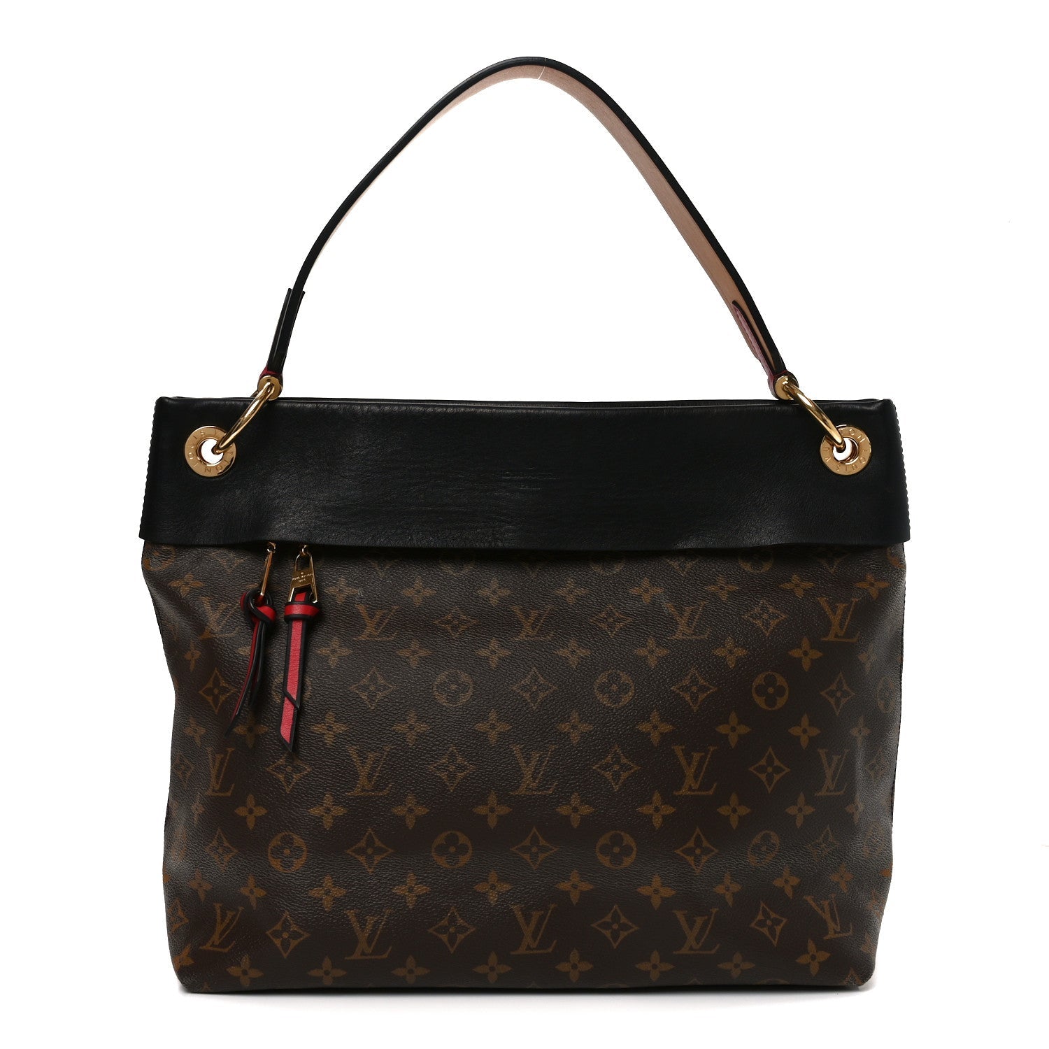 Louis Vuitton Monogram Tuileries Hobo Black