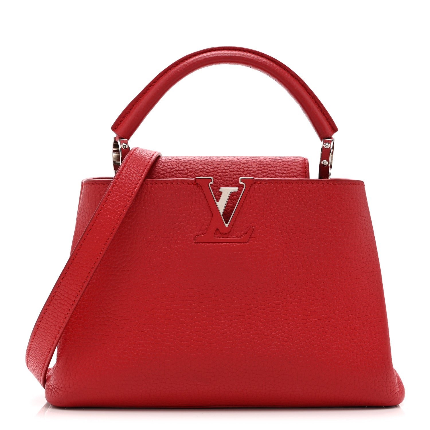 Louis Vuitton Taurillon Capucines BB Scarlet Red