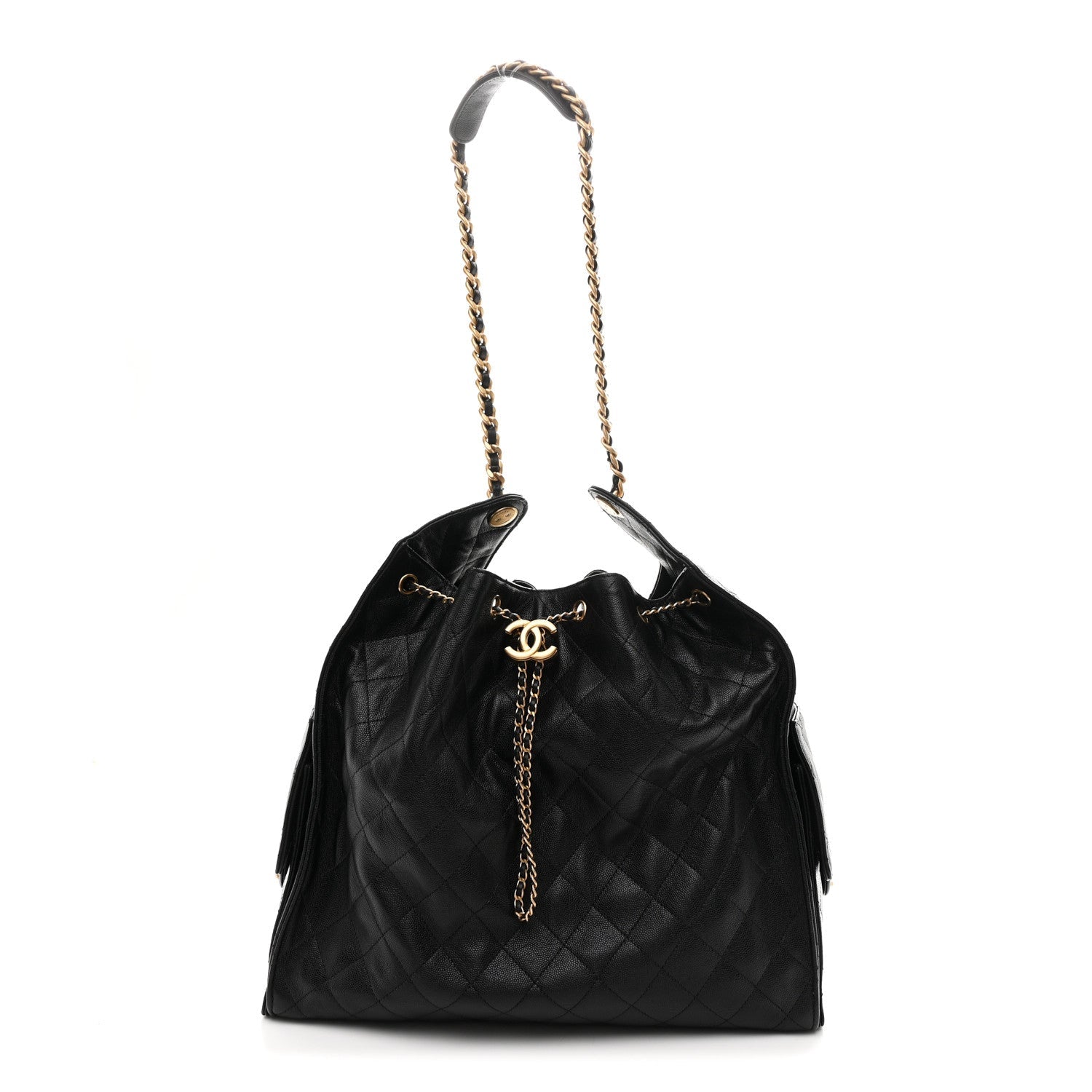 Chanel Caviar Quilted Large Chanel 25 Handbag Black