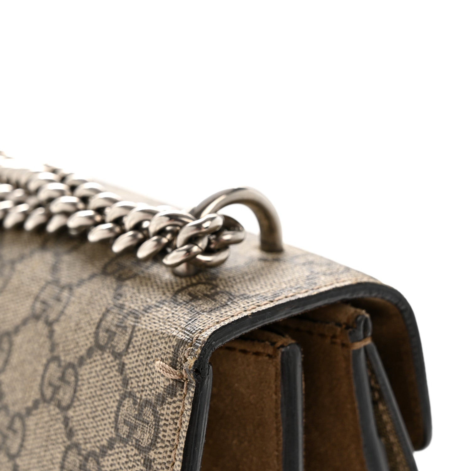 Gucci GG Supreme Monogram Small Dionysus Shoulder Bag Taupe