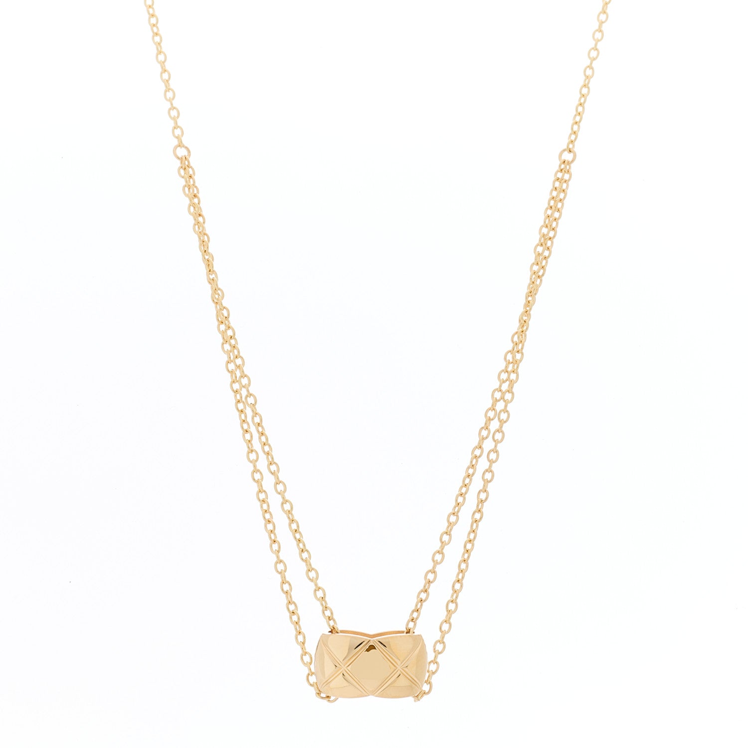 18K Yellow Gold Coco Crush Pendant Necklace