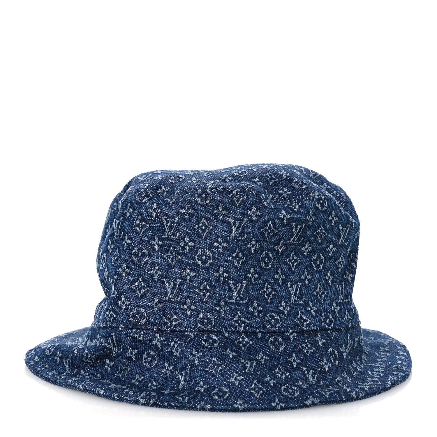 Louis Vuitton Monogram Denim Reversible Everyday Bucket Hat M Blue