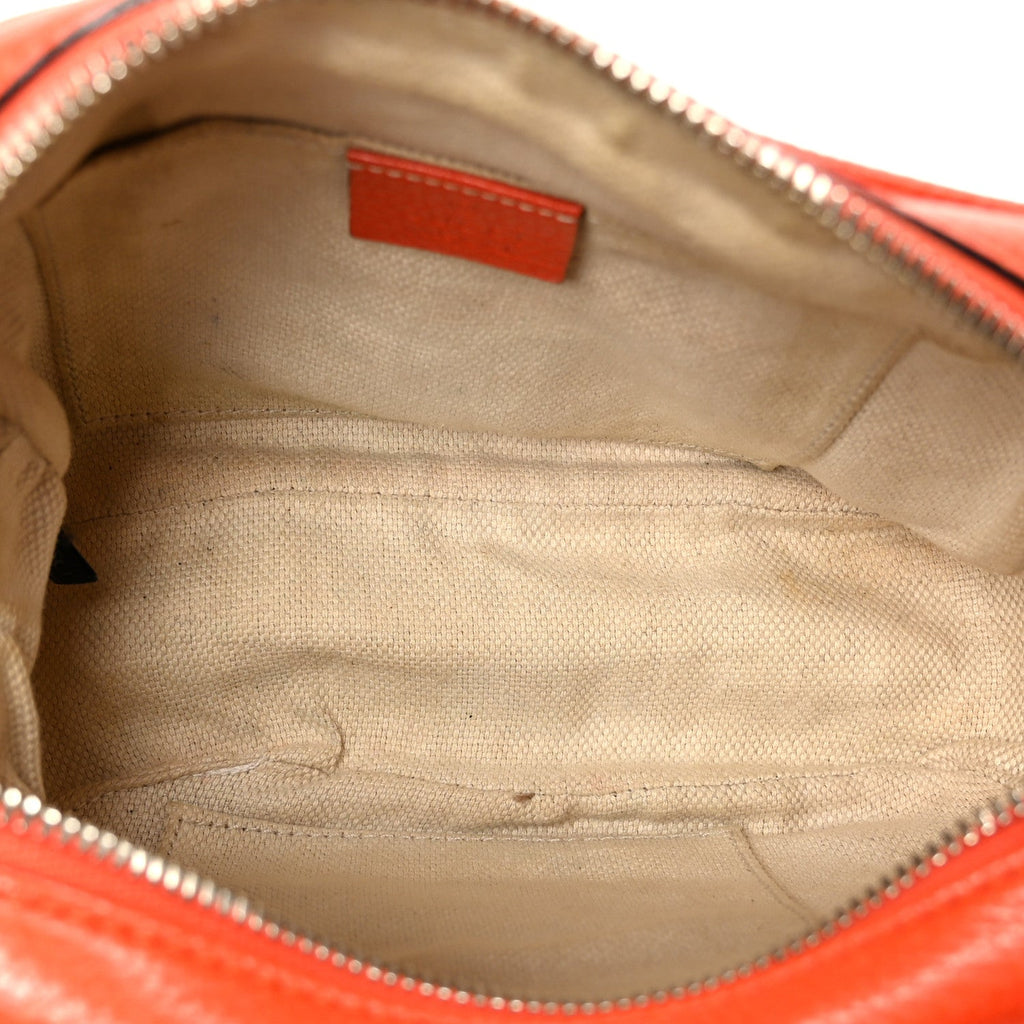 Gucci Pebbled Calfskin Small Soho Disco Bag Sun Orange