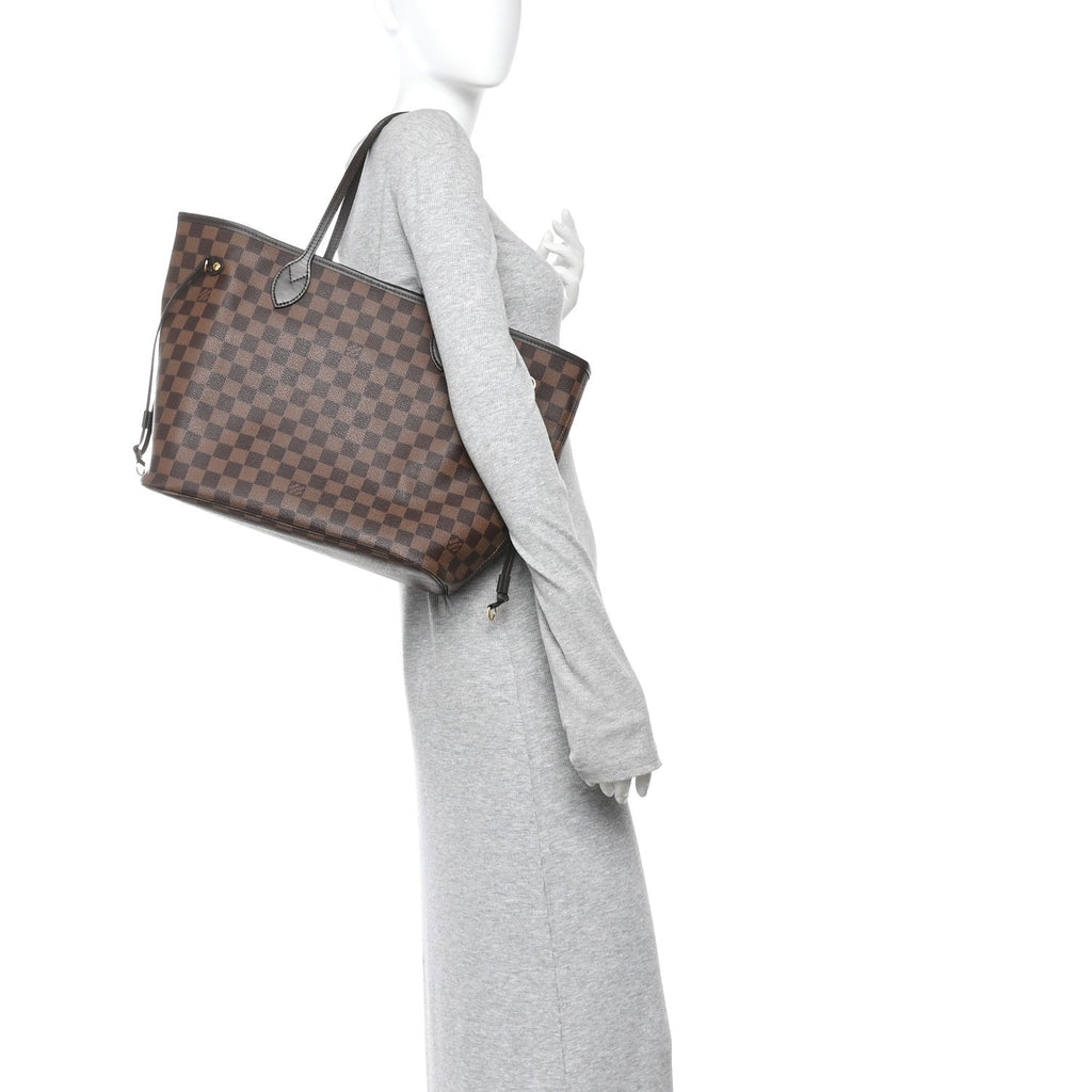 Louis Vuitton Damier Ebene Neo Neverfull MM Rose Ballerine