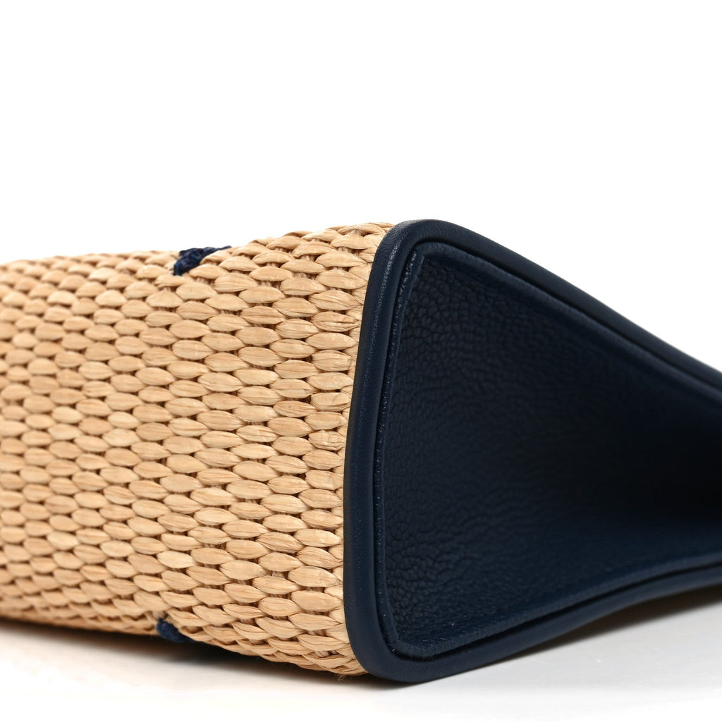 Louis Vuitton Raffia Calfskin Monogram Giant Toiletry Pouch 26 Blue