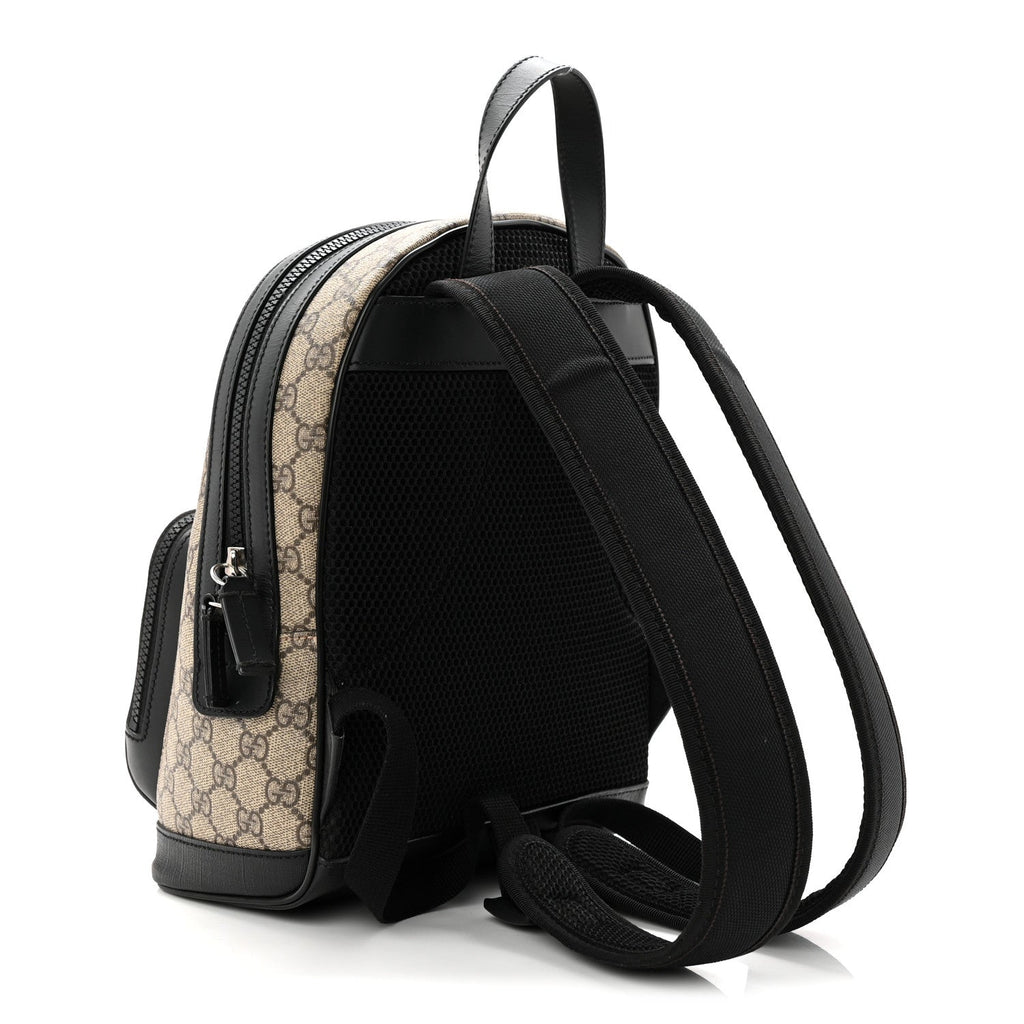 Gucci GG Supreme Monogram Small Eden Day Backpack Black