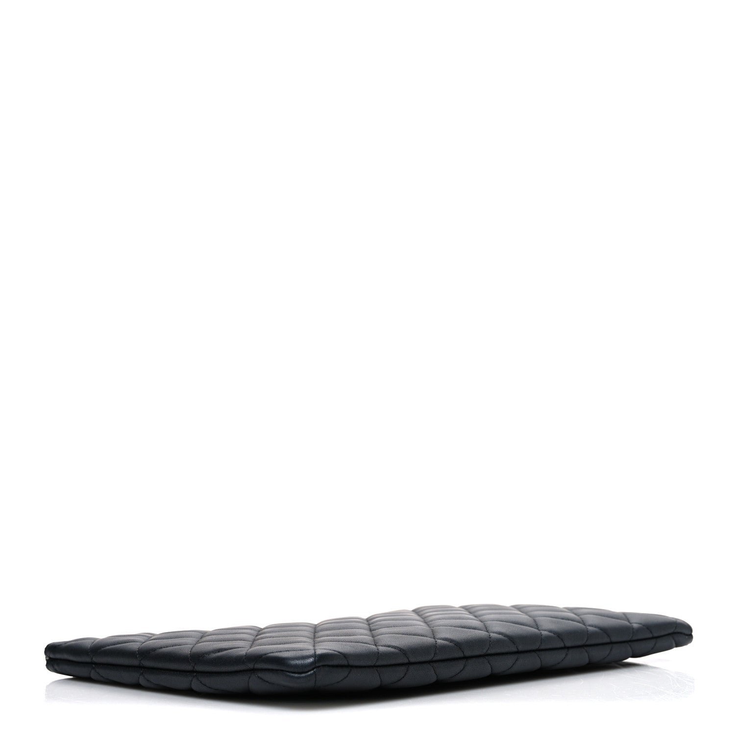 Pearly Lambskin Quilted Medium Cosmetic Case So Black