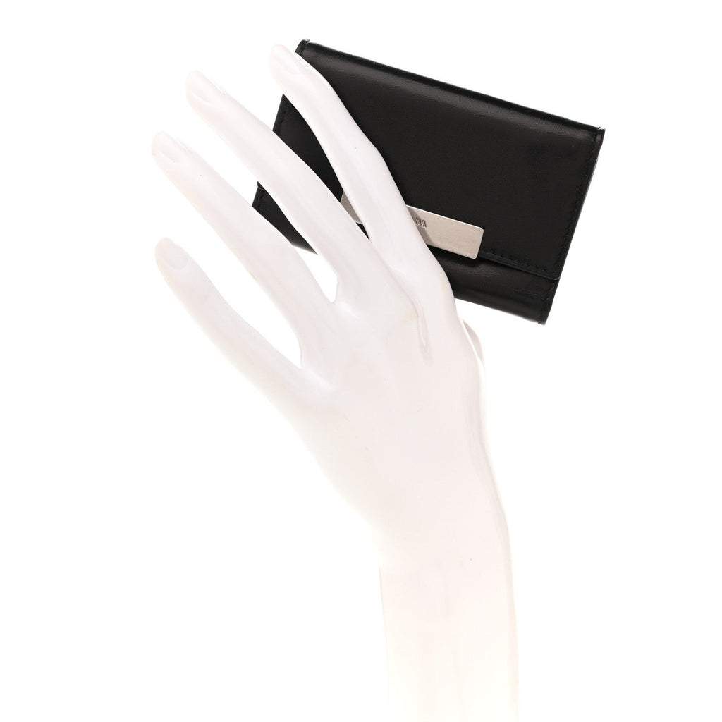 Prada Vitello 6 Key Holder Black
