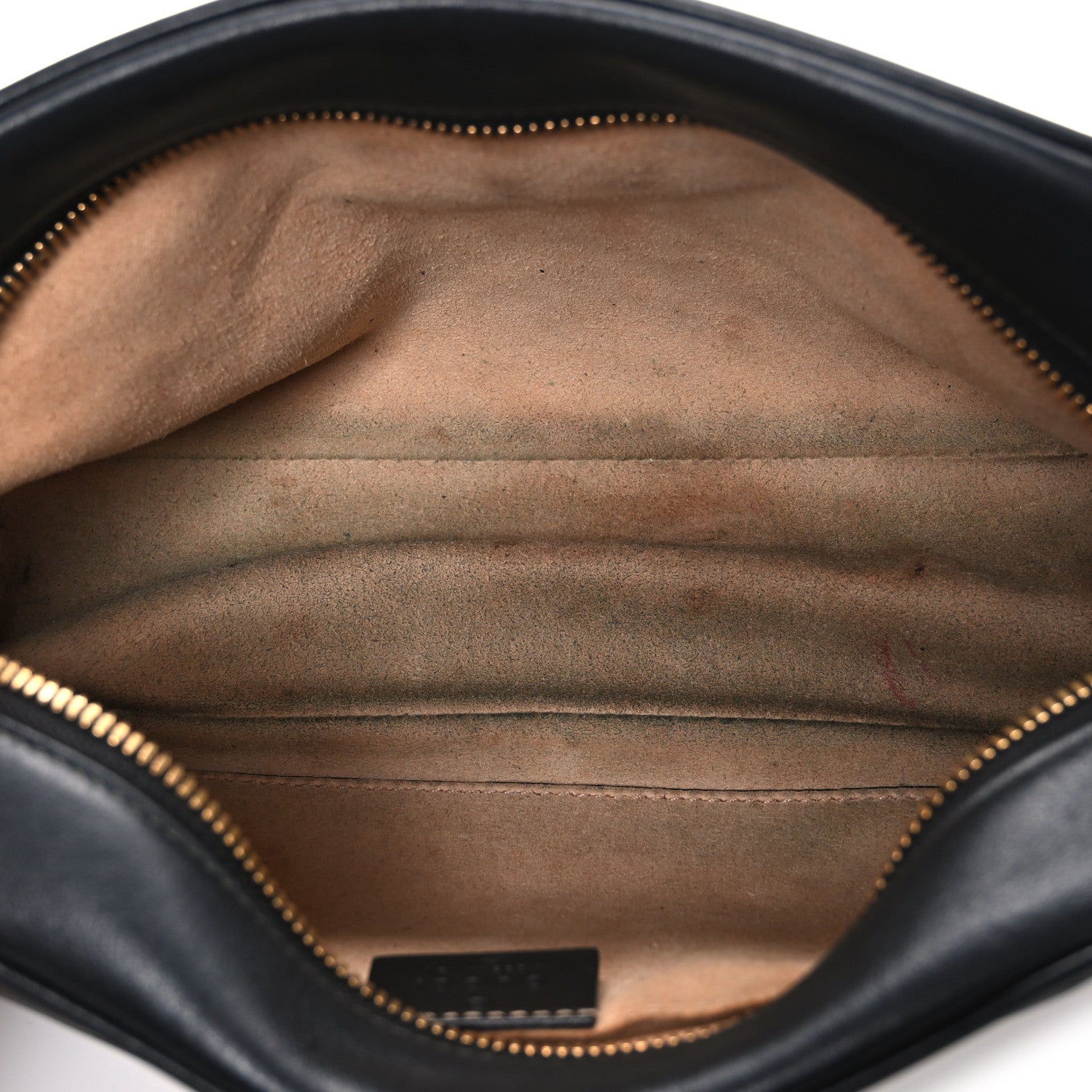 Gucci Calfskin Matelasse Small GG Marmont Chain Shoulder Bag Black
