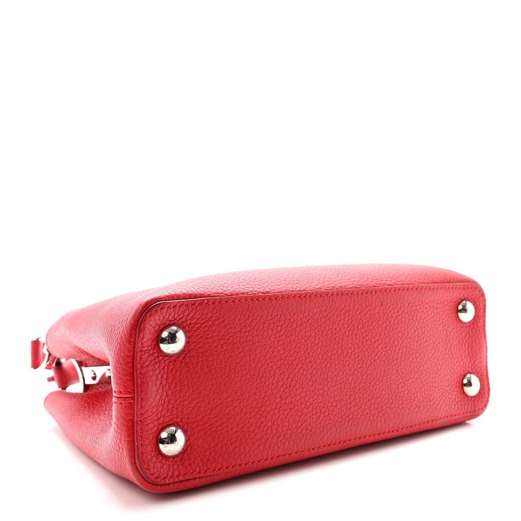 Louis Vuitton Taurillon Capucines BB Rubis
