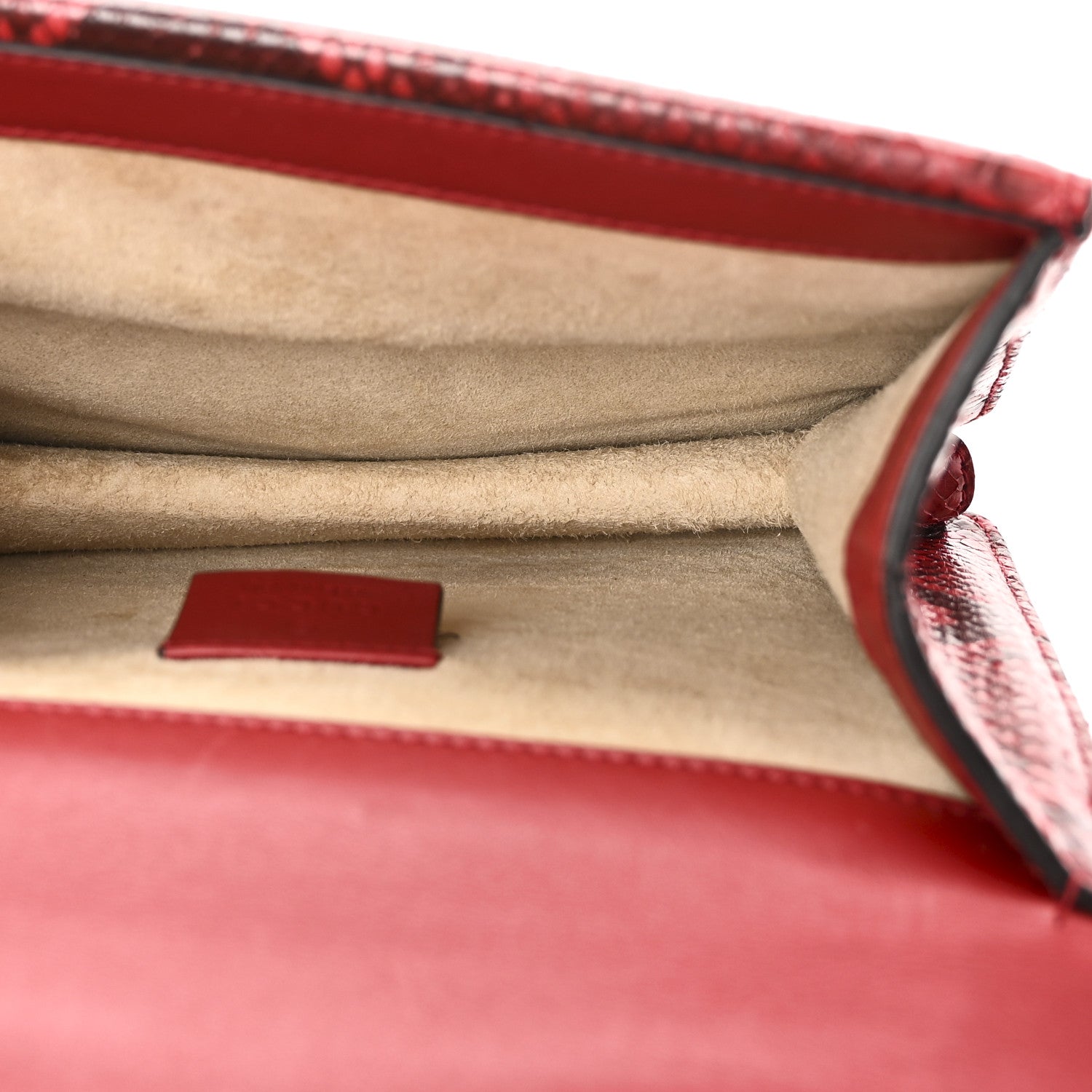 Gucci Snakeskin Mini Dionysus Shoulder Bag Red