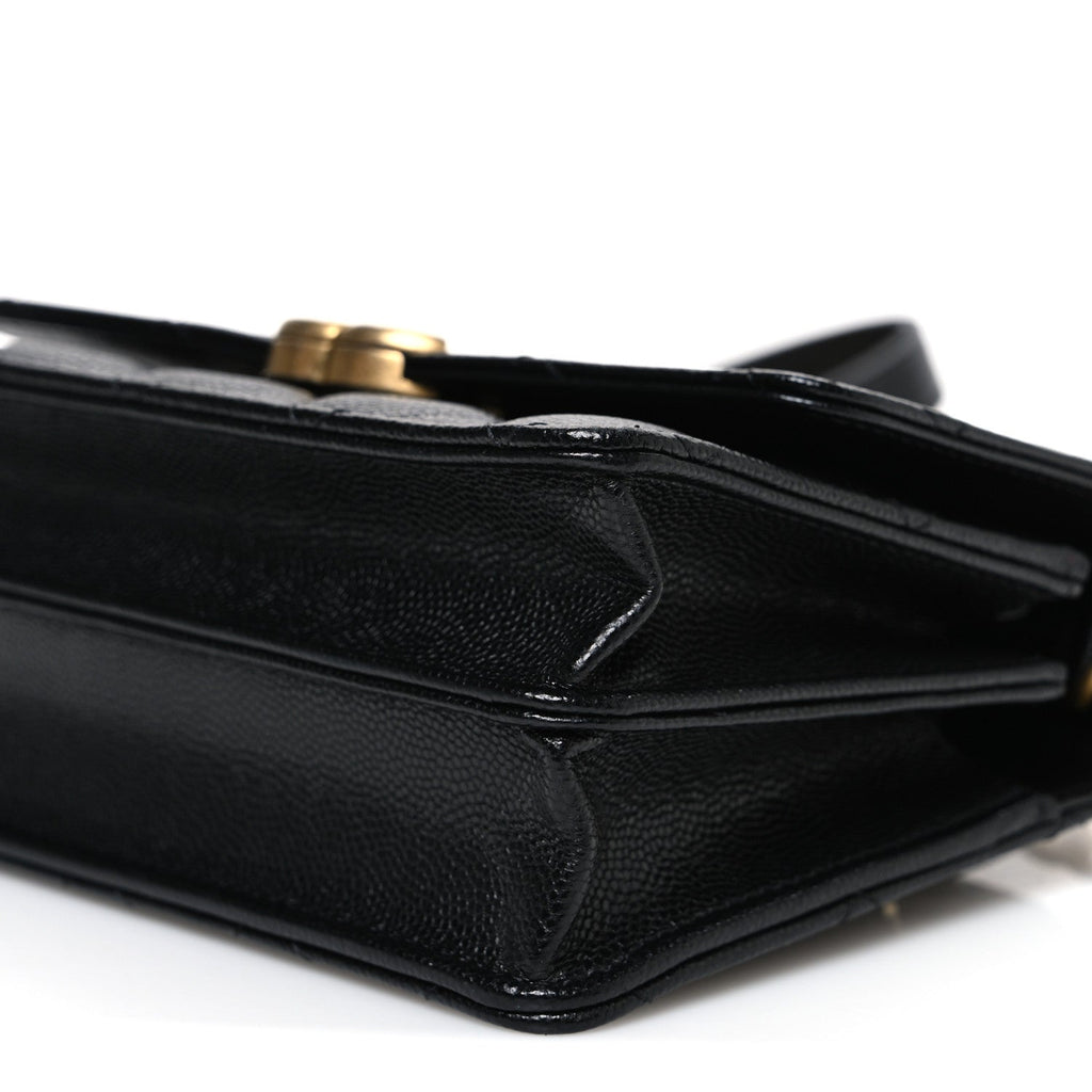 Chanel Caviar Quilted Mini Bracelet On Chain Wallet On Chain WOC Black