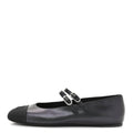 Lambskin Grosgrain Mary Jane Flats 39 Black