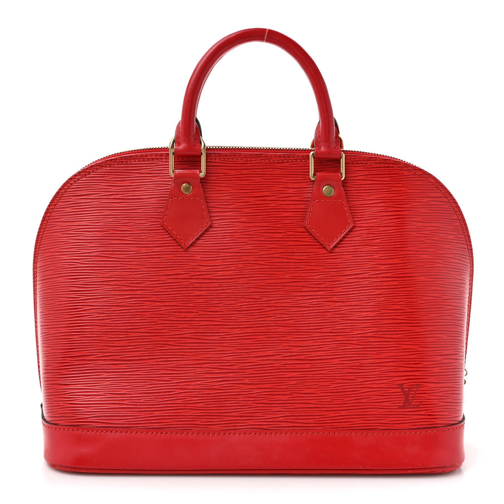Louis Vuitton Epi Alma PM Castillan Red