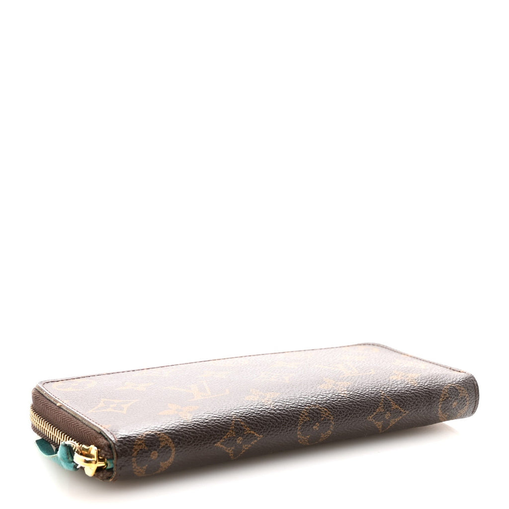 Louis Vuitton Monogram Clemence Wallet Turquoise