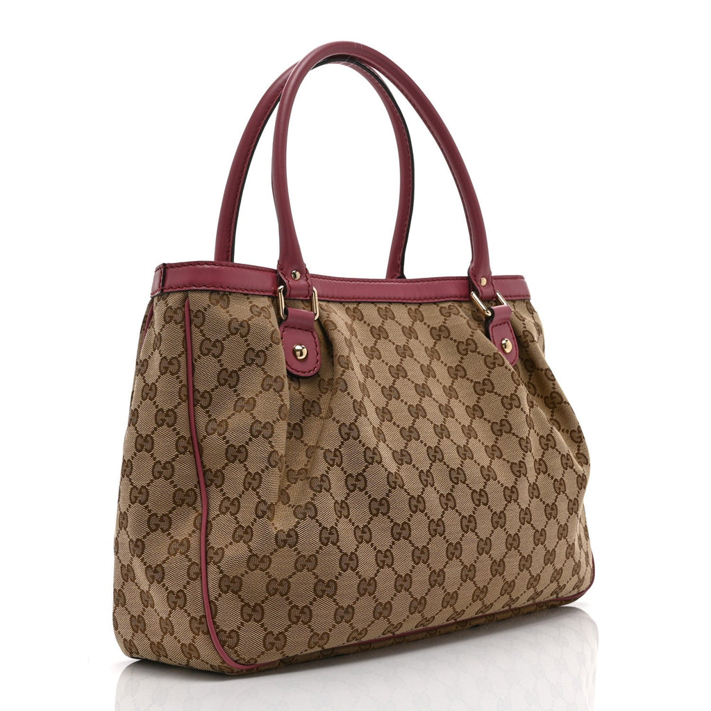 Gucci Monogram Medium Sukey Top Handle Tote Peonia Flower