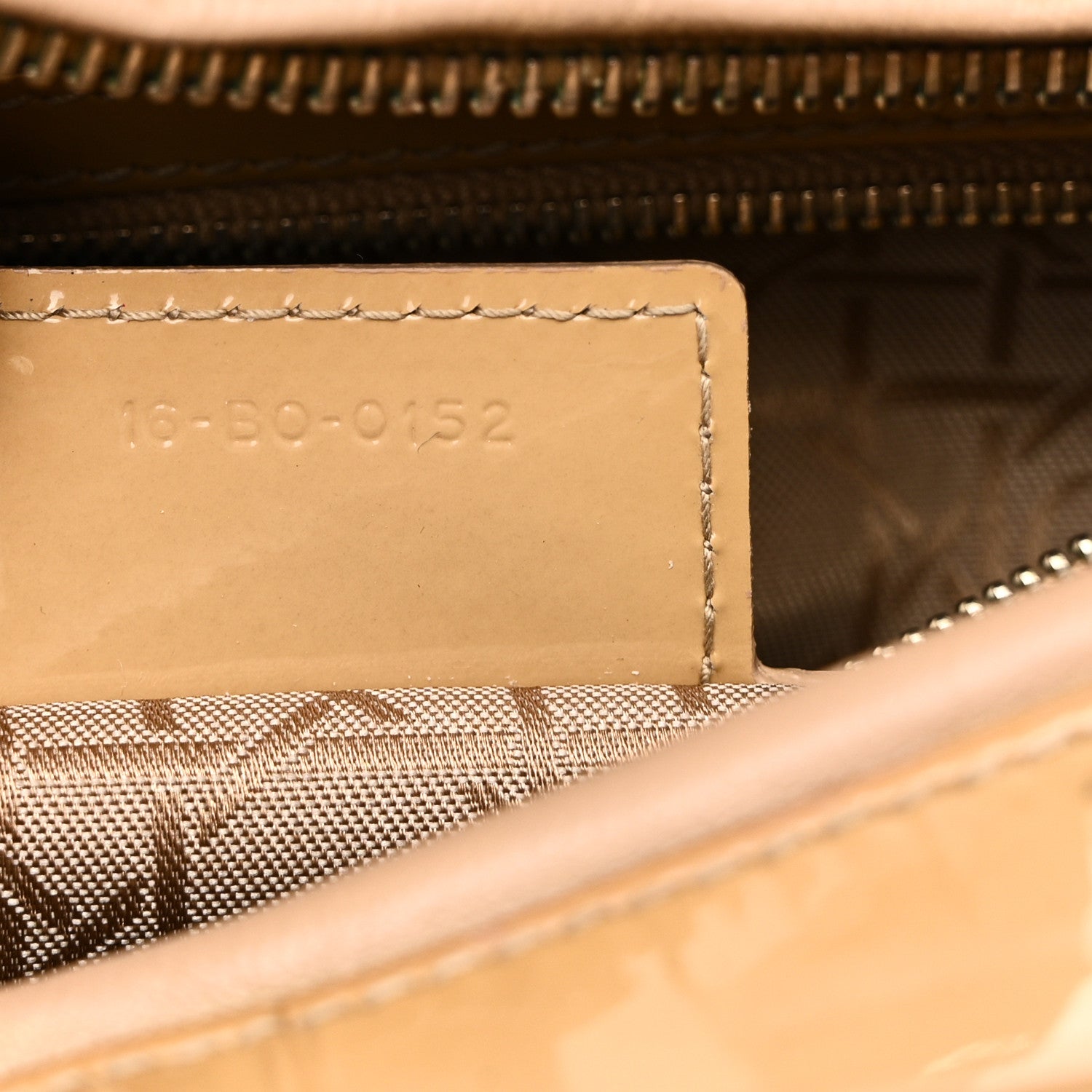 Christian Dior Patent Cannage Large Lady Dior Dark Beige