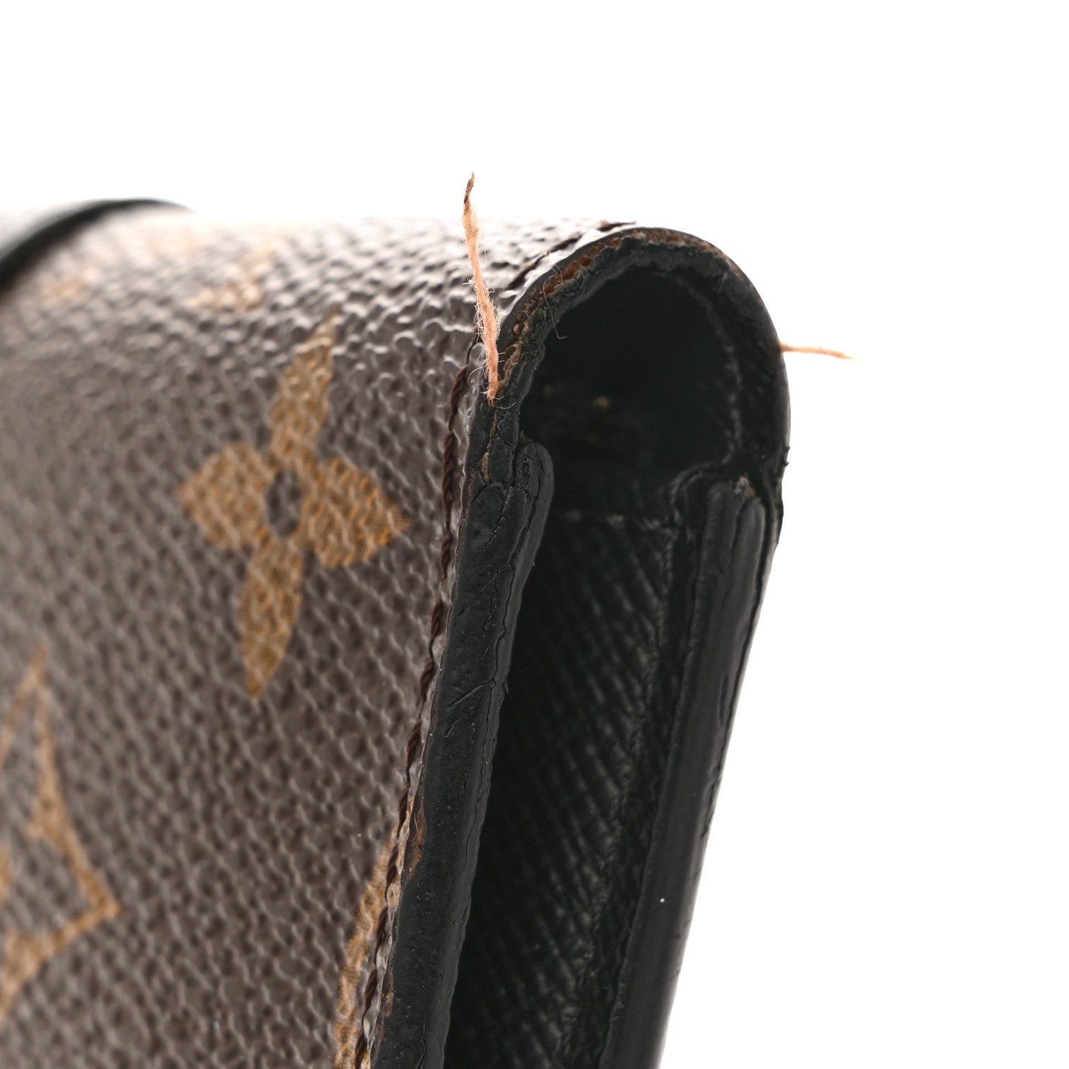 Louis Vuitton Monogram Calfskin Kimono Wallet Black