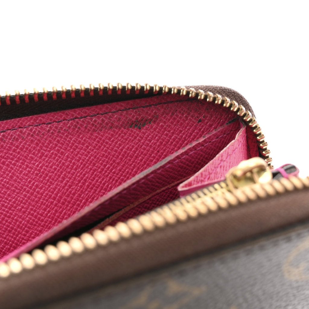 Louis Vuitton Monogram Clemence Wallet Hot Pink