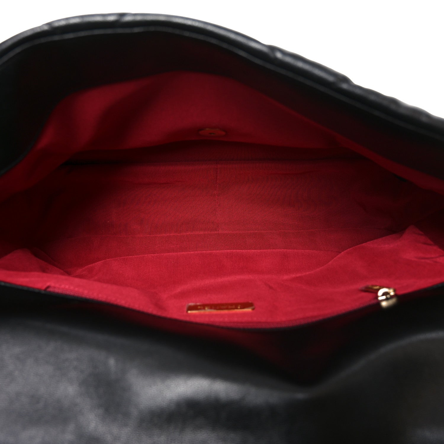 Chanel Goatskin Quilted Maxi Chanel 19 Flap Black