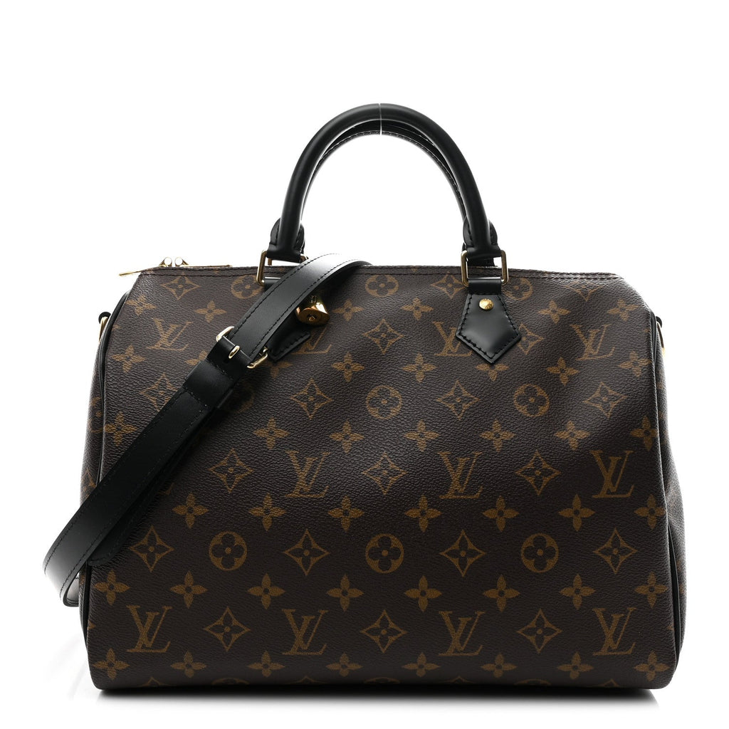 Louis Vuitton Monogram My World Tour Speedy Bandouliere 30 Black