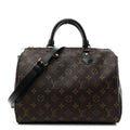 Louis Vuitton Monogram My World Tour Speedy Bandouliere 30 Black