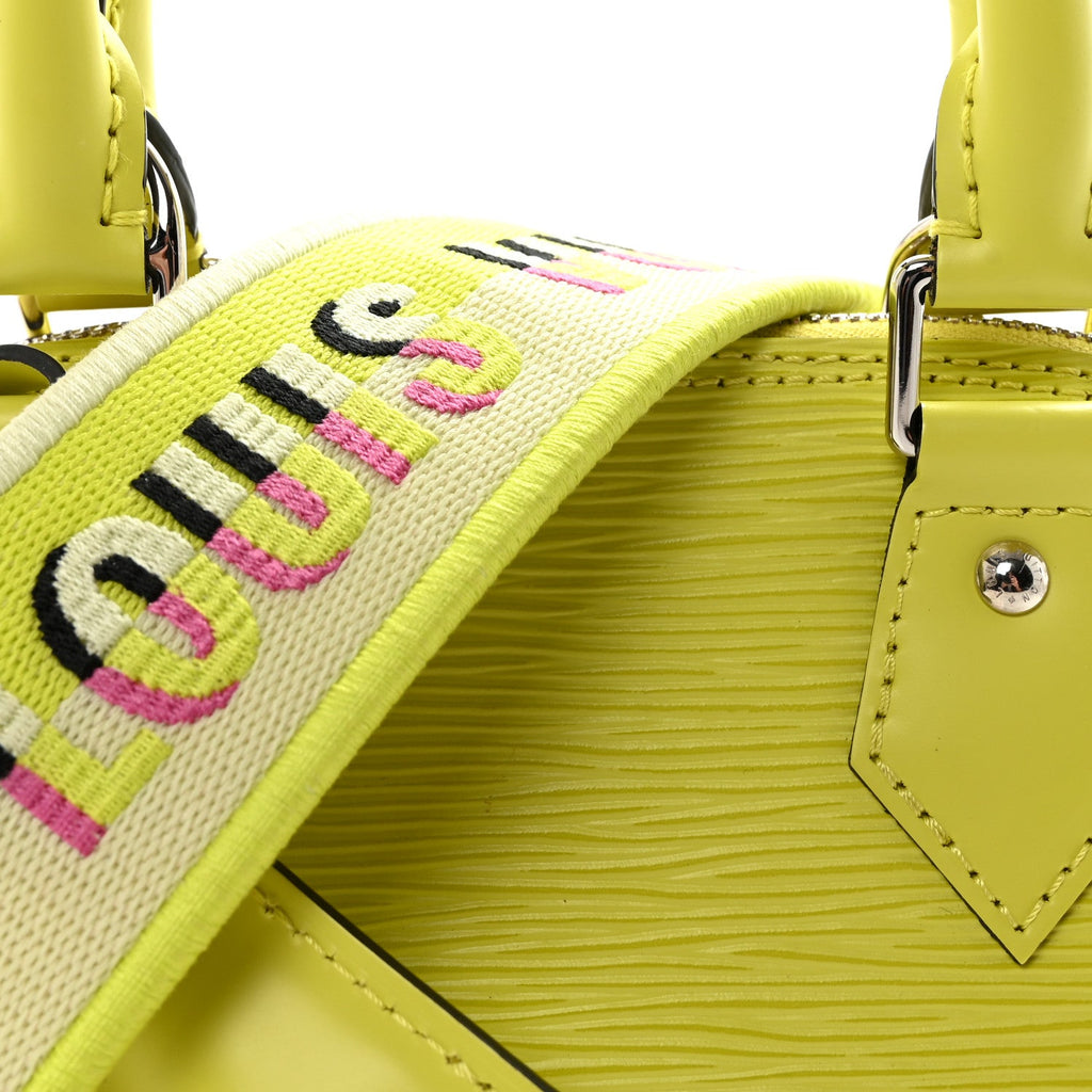 Louis Vuitton Epi Jacquard Alma BB Yellow Citron