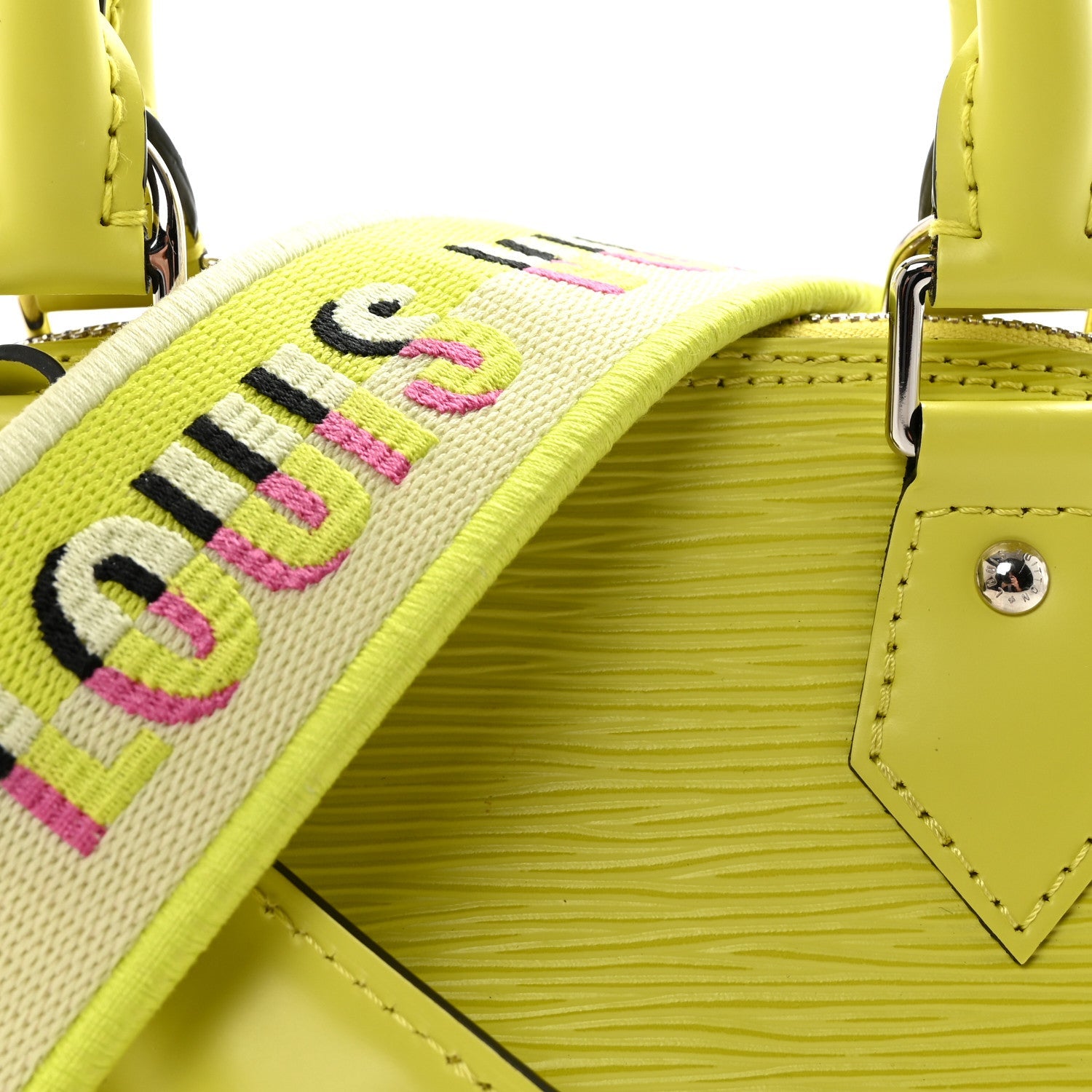 Louis Vuitton Epi Jacquard Alma BB Yellow Citron