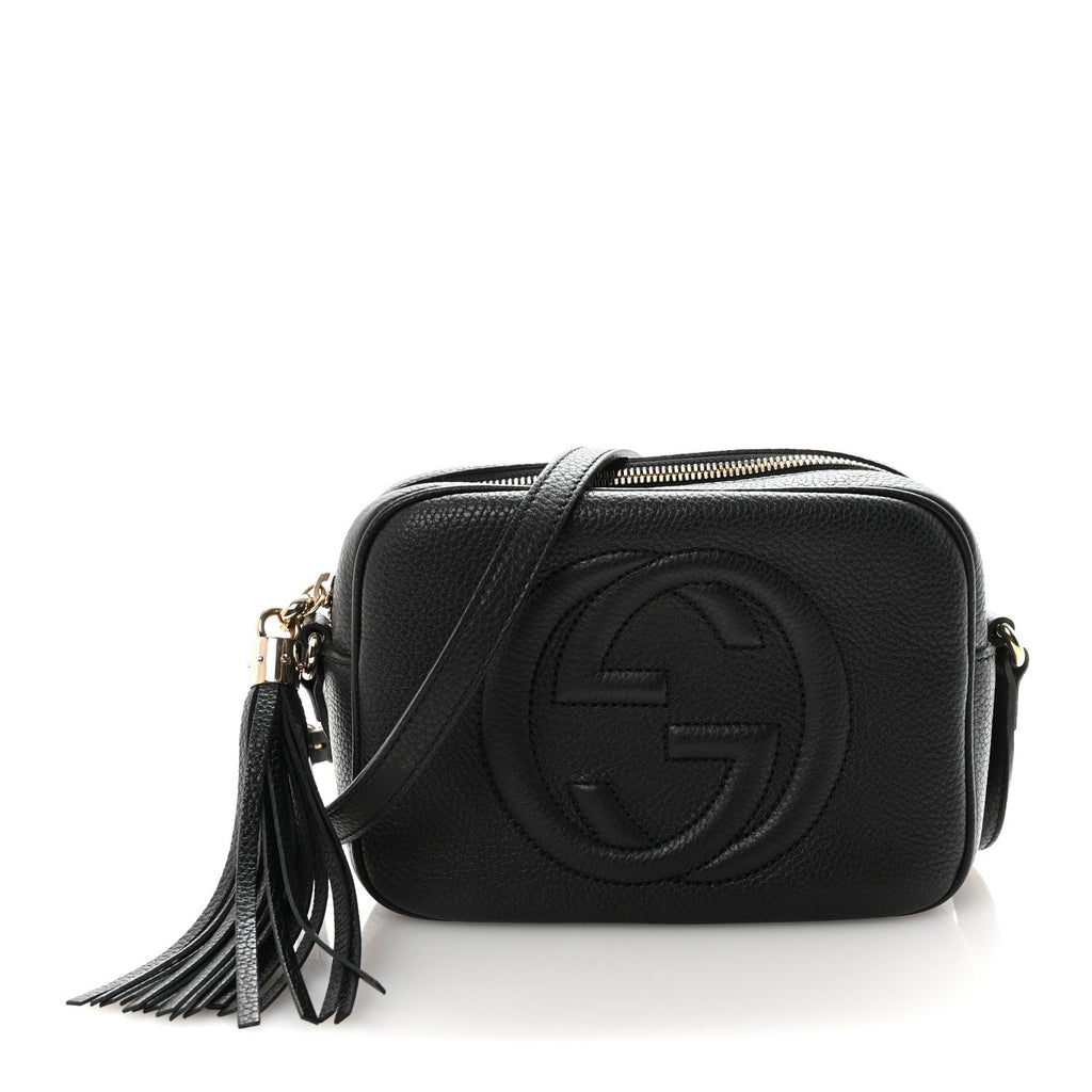 Gucci Pebbled Calfskin Small Soho Disco Bag Black