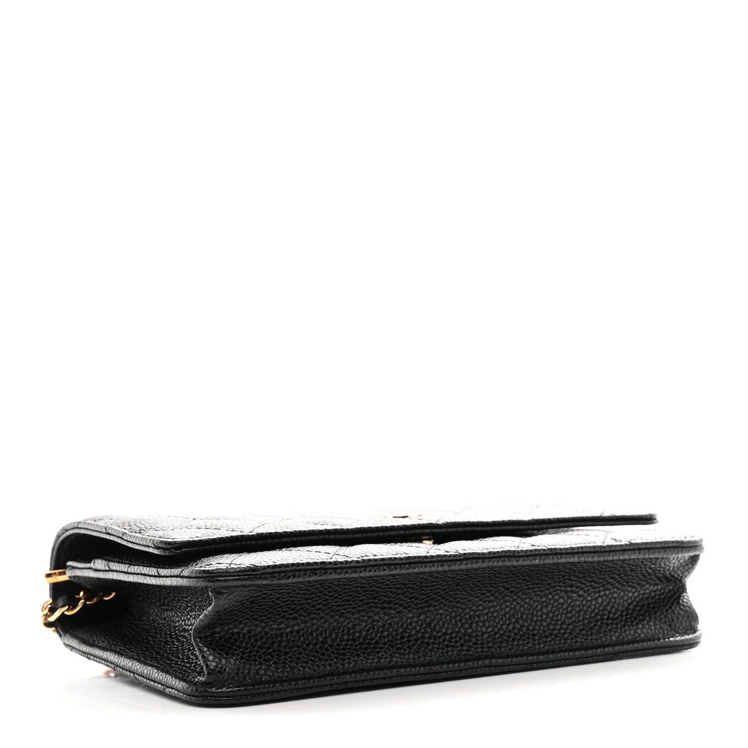 Chanel Caviar Quilted Wallet On Chain WOC Black