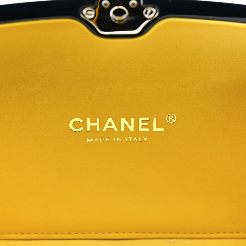 Chanel Plexiglass Evening In The Street 5x5=CC Small Clutch Dark Blue