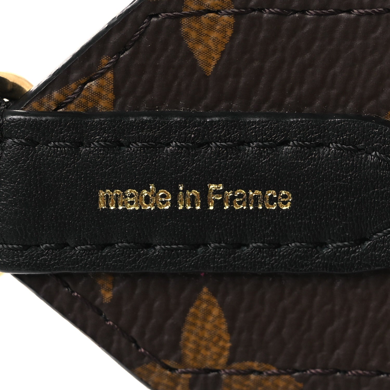 Louis Vuitton Monogram Letter Bandouliere Shoulder Strap Black