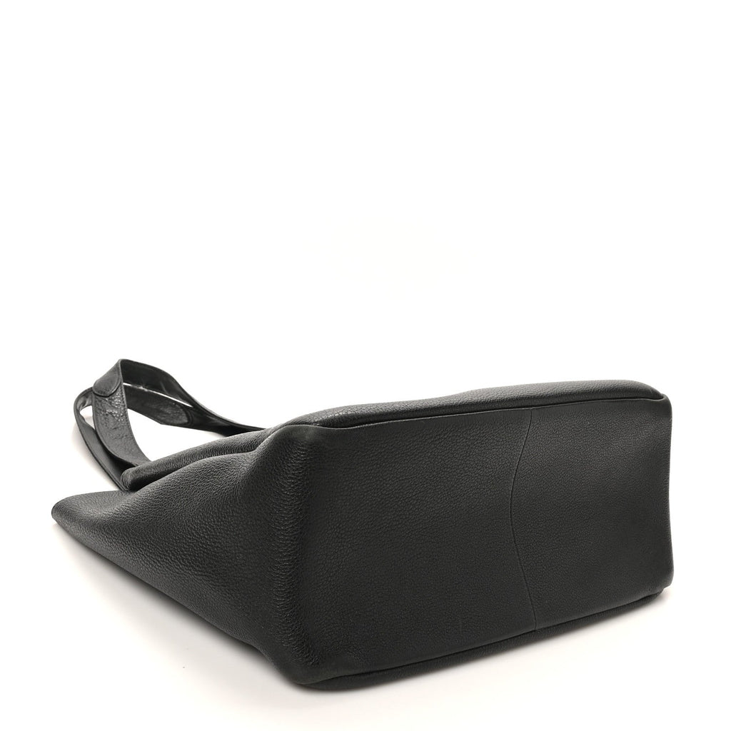 Prada Vitello Daino Soft Large Dynamique Tote Black