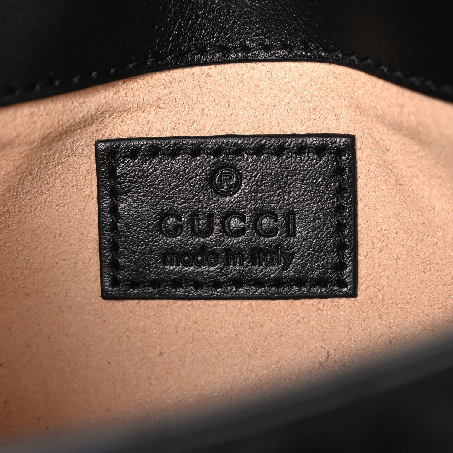 Gucci Calfskin Matelasse Monochrome GG Marmont Chain Belt Bag Black